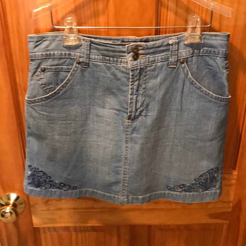 Gloria Vanderbilt Denim Skort